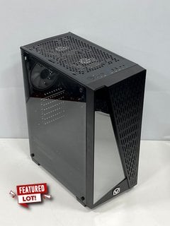 VIBOX CUSTOM BUILT REMOVED STORAGE PC IN BLACK (UNIT ONLY, STORAGE REMOVED, SPARES & REPAIRS) AMD RYZEN 5 2400G @ 3.60 GHZ, 8 GB RAM, [JPTM124086]