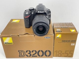 NIKON D3200 24.2 MEGAPIXELS DSLR CAMERA. WITH NIKON AF-S DX 18-55MM II LENS (WITH BOX) [JPTM124241]