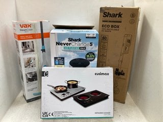 4 X ASSORTED HOUSE HOLD ITEMS TO INCLUDE SHARK NEVER CHANGE 5 AIR PURIFIER MAX , CUSIMAX INFRARED COOKER: LOCATION - D4