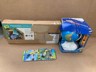 3 X ASSORTED CHILDRENS ITEMS TO INCLUDE CLEMENTONI INTERACTIVE GLOBE: LOCATION - D6