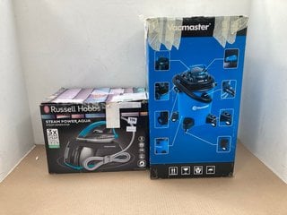 RUSSELL HOBBS STEAM POWER AQUA STEAM GENERATOR TO INCLUDE VACMASTER 18L WET AND DRY VACUUM CLEANER: LOCATION - D9