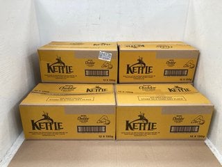 MULTIPACKS OF KETTLE MATURE CHEDDAR AND RED ONION POTATO CRISPS 12 X 30G BB: 09/24: LOCATION - D11