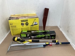 4 X ASSORTED IMPROVEMENT ITEMS TO INCLUDE KARCHER SC 4 STEAM CLEANER: LOCATION - D12