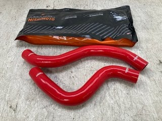 MISHIMOTO MITSUBISHI LANCER EVOLUTION LX SILICONE RADIATOR HOSE KIT 2006 - 2007 IN RED RRP - £128: LOCATION - D16