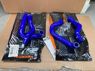 2 X MISHIMOTO FORD FIESTA ST 180 SILICONE COOLANT HOSE KITS IN BLUE RRP - £184: LOCATION - C18