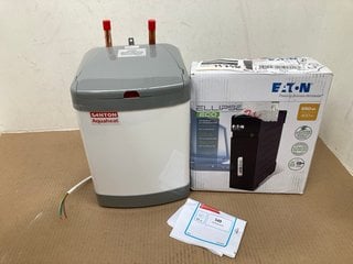 WATER HEATER TO INCLUDE EATON ELLIPSE ECO POWER SUPPLY RRP - £114: LOCATION - C15