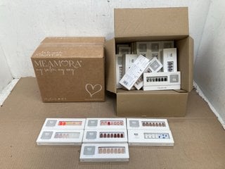 2 X BOXES OF ASSORTED MEAMORA WOMENS PRESS ON PATTERNED NAILS RRP - £800: LOCATION - C14