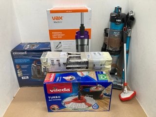 QTY OF ASSORTED HOUSE HOLD ITEMS TO INCLUDE VAX MACH AIR MULTI CYCLONIC UPRIGHT VACUUM CLEANER RRP - £!15: LOCATION - C8