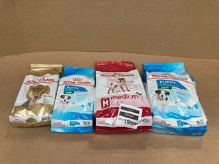 6 X ASSORTED PACKS OF ROYAL CANIN DOG FOOD FOR YORKSHIRE TERRIERS AND PUPPIES AND MEDIUM ADULTS BB: 01/26: LOCATION - C3