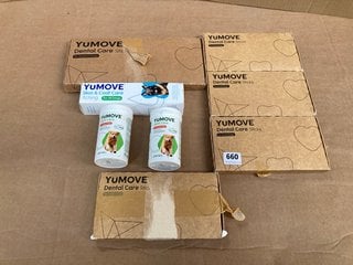 QTY OF ASSORTED YUMOVE PET ITEMS TO INCLUDE 2 X JOINT CARE FOR YOUNG DOGS 240 X TABLETS 198G BB: 12/25: LOCATION - C1