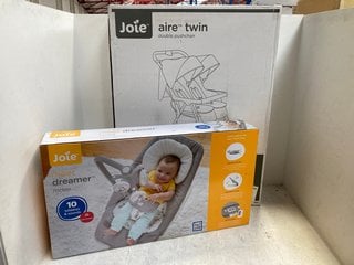 JOIE AIRE TWIN DOUBLE CHILDRENS PUSHCHAIR RRP - £194 TO INCLUDE JOIE DREAMER CHILDRENS ROCKER: LOCATION - B4