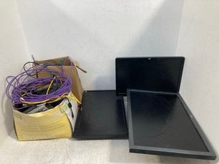 QTY OF ASSORTED ELECTRICAL ITEMS TO INCLUDE HP 19'' MONITOR MODEL: LE1901W: LOCATION - B7