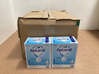 BOX OF APTAMIL 6 X READY TO FEED PRE - STERILISED 70ML BOTTLES AND TEATS BB: 11/24: LOCATION - B18