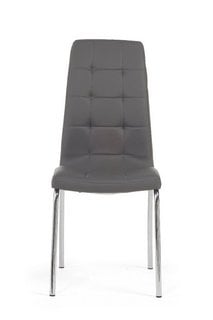 JP - CADIZ/CALIFORNIA/CALGARY DINING CHAIR GREY FAUX LEATHER (PAIRS) - RRP £250: LOCATION - C6