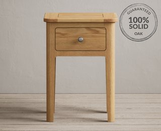 LOXTON/SHERINGHAM OAK BEDSIDE TABLE - RRP £169: LOCATION - C6