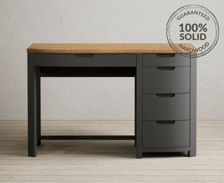 BRADWELL/BRAHMS CHARCOAL COMPUTER DESK - RRP £549: LOCATION - C6