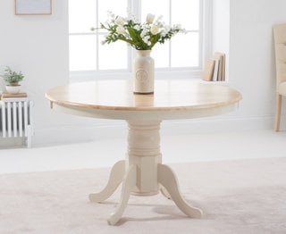 EPSOM/ELSTREE/EDEN 120CM CREAM DINING TABLE - RRP £429: LOCATION - B8