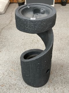 HOMEGROWN SPIRAL STYLE OUTDOOR GARDEN WATER FEATURE - RRP £399: LOCATION - D1