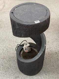 HOMEGROWN SPIRAL STYLE OUTDOOR GARDEN WATER FEATURE - RRP £399: LOCATION - D1