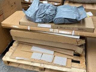 PALLET OF ASSORTED JOHN LEWIS & PARTNERS INCOMPLETE FLAT PACK FURNITURE COMPONENTS: LOCATION - D2