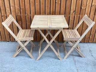 JOHN LEWIS & PARTNERS ANYDAY 2 SEATER GARDEN BISTRO SET IN NATURAL: LOCATION - D3