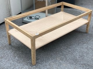 LOAF.COM KEEPSAKE COFFEE TABLE FRAME ONLY IN OAK & NATURAL: LOCATION - C2