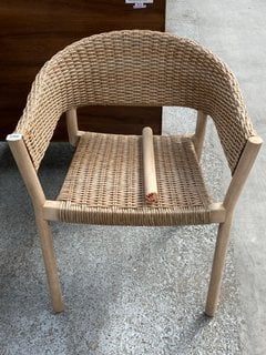 JOHN LEWIS & PARTNERS BURFORD GARDEN DINING CHAIR IN NATURAL: LOCATION - D3