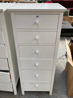 JOHN LEWIS & PARTNERS WILTON TALLBOY CHEST IN WHITE - RRP £248: LOCATION - D3