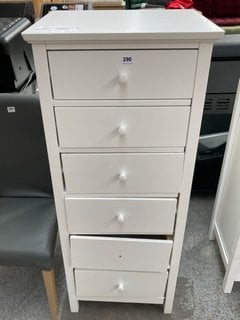 JOHN LEWIS & PARTNERS WILTON TALLBOY CHEST IN WHITE - RRP £248: LOCATION - D3