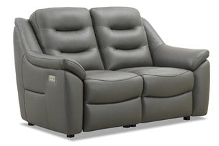 TIDE POWER RECLINING 2 SEATER SOFA IN WARM STONE - RRP £2399: LOCATION - D1