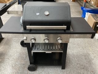 JOHN LEWIS & PARTNERS 3 BURNER GAS BBQ: LOCATION - C5 (KERBSIDE PALLET DELIVERY)