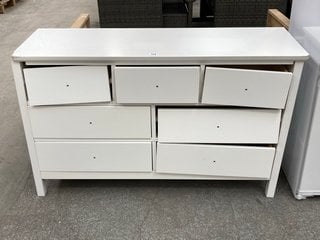 JOHN LEWIS & PARTNERS 3 + 4 CHEST OF DRAWERS IN WHITE RRP - £398: LOCATION - C5