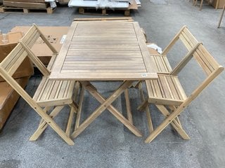 JOHN LEWIS & PARTNERS ANYDAY 4 SEATER OUTDOOR DINING TABLE SET: LOCATION - C6