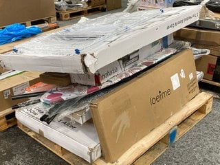 PALLET OF ASSORTED ITEMS TO INCLUDE BLACK & DECKER 3 TIER HEATED AIRER & COVER 300W: LOCATION - B4 (KERBSIDE PALLET DELIVERY)