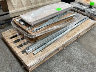 PALLET OF ASSORTED METAL FRAMEWORK COMPONENTS: LOCATION - C4 (KERBSIDE PALLET DELIVERY)