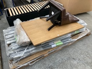 PALLET OF ASSORTED LOAF.COM FURNITURE AND BED FRAME COMPONENTS: LOCATION - C4 (KERBSIDE PALLET DELIVERY)