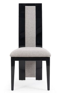 NOVARA DINING CHAIR - BLACK - RRP £400: LOCATION - C6