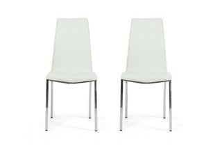 JP - CAVELLO/CARSEN/CLIFTON WHITE DINING CHAIR (PAIRS) - RRP £70: LOCATION - C6