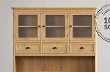 CAMBRIDGE/BYFORD/BRIDSTOW NATURAL SOLID OAK LARGE DRESSER TOP - RRP £550: LOCATION - C6