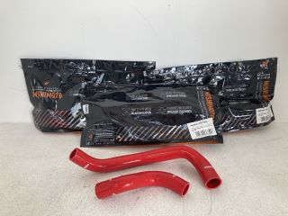 3 X MISHIMOTO R33/R34 NISSAN SKYLINE GTR 2PC HOSE KITS IN RED PART NO: MMHOSE-RHD-33RD: LOCATION - AR8