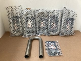 6 X MISHIMOTO STAINLESS STEEL 1.5" 180 DEGREE EXHAUST PIPING PART NO: MMICP-SS-151: LOCATION - AR8