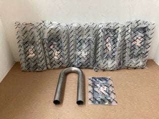 6 X MISHIMOTO STAINLESS STEEL 1.5" 180 DEGREE EXHAUST PIPING PART NO: MMICP-SS-151: LOCATION - AR8