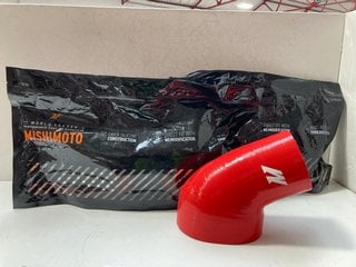 2 X MISHIMOTO 01-06 BMW E46 (M3) SILICONE INTAKE BOOTS IN RED PART NO: MMHOSE-E46-01IRD: LOCATION - AR10