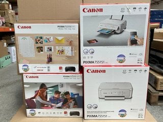 2 X CANON PIXMA TS5151 PRINTERS TO INCLUDE 2 X CANON PIXMA TS3350 PRINTERS: LOCATION - AR11