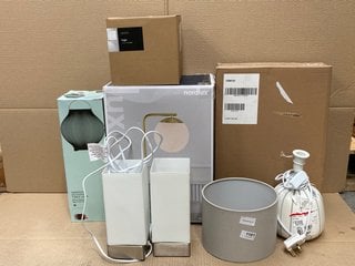 6 X ASSORTED LIGHTING ITEMS TO INCLUDE JOHN LEWIS & PARTNERS HARMONY OUTDOOR TABLE LAMP: LOCATION - AR12