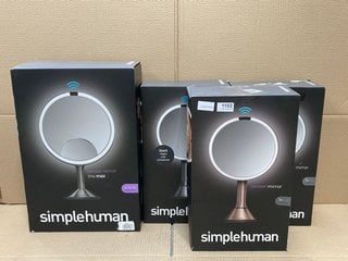 SIMPLE HUMAN SENSOR MIRROR TRIO MAX TO INCLUDE 3 X SIMPLE HUMAN SENSOR MIRRORS: LOCATION - AR12