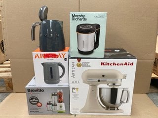 5 X ASSORTED KITCHEN APPLIANCES TO INCLUDE KITCHEN AID ARTISAN STAND MIXER: LOCATION - AR14