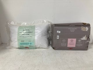 JOHN LEWIS & PARTNERS DUCK FEATHER & DOWN DUVET 13.5 TOG TO INCLUDE JOHN LEWIS & PARTNERS ACTIVE ANTI-ALLERGY PILLOW: LOCATION - BR6