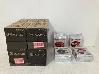 4 X VARIETY PACKS OF TASSIMO DRINKS BBE: 28/9/24: LOCATION - BR8