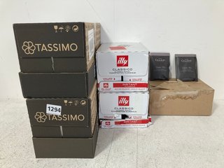 5 X ASSORTED COFFEE ITEMS TO INCLUDE PACK OF 6 ILLY INSTANT CLASSICO COFFEE BBE: 02/26: LOCATION - BR8